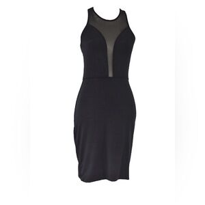 Tart Mesh Black Dress, Size S